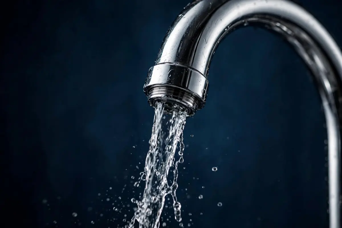 Modern kitchen faucet in a Merrifield home